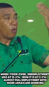 When I became Prime Minister, Jamaica’s unemployment rate stood at 13.3%. Today, it is 3.3%, the lowest in our nation’s history. We are now at near full employment, a milestone many believed Jamaica could never achieve. This progress is proof that disciplined management, strategic investments, and confidence in our people can transform our economy. | Andrew Holness