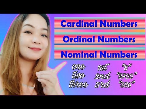 Cardinal | Ordinal | Nominal Numbers