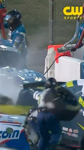 Scary crash on pit road during NASCAR O’Reilly race