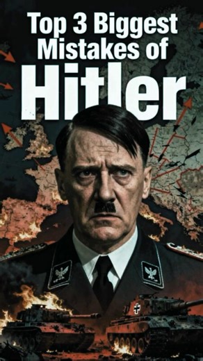 Top 3 Biggest Mistakes of Hitler in World War II #ww2 #shorts