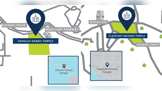 Church of Jesus Christ of Latter-day Saints announces locations for temples in Hawaii and Arizona