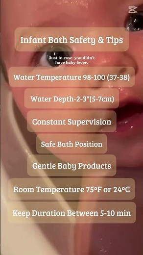 Follow these simple tips to ensure a safe and relaxing bath experience for your baby! 🛁💙