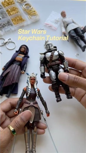 Star Wars keychain tutorial @S@StarWarsstarwars #themandalorian #ahsoka #keychain