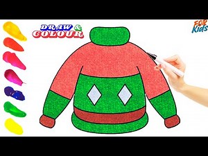 How to Draw a Christmas Sweater | How to Draw Christmas Stuff | Simple Ugly Sweater Drawing for Kids