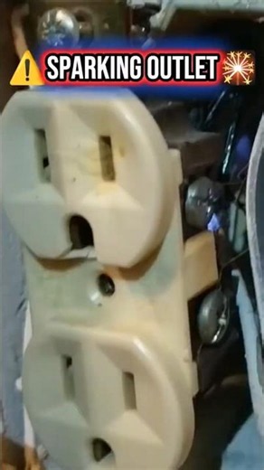 Sparking Outlet Electrical Arcing Hazard #SparkingOutlet #ElectricalHazard #ArcingHazard #HomeSafety