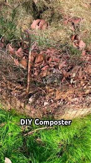 ♻️ 5-Minute DIY Composter Filling Up in the Garden 🌿