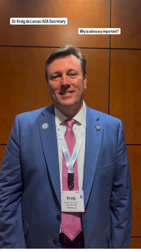 1.5K views · 28 reactions | Advocating for patients is part of the anesthesiologist's job description. Why not take that commitment to patient safety all the way to the statehouse? ASA Secretary Dr. Kraig de Lanzac makes a strong case for physician advocacy—live from ASA LEGISLATIVE CONFERENCE 2025! | The American Society of Anesthesiologists (ASA) | Facebook