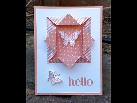 Easy "folded window frame" for your card!