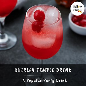 21K views · 62 reactions | Shirley Temple Drink is a bubbly, refreshing, and pink-colored non-alcoholic mocktail drink. It is usually made with grenadine syrup, ginger ale, lemon-lime soda, and maraschino cherries. This Homemade Shirley Temple Drink is one of the easy-to-make iced drinks and can be a perfect treat for kids' parties, get-togethers, or as a summer refreshment for all ages. | Yellow Chili's | Facebook