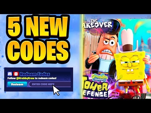 *NEW* All Working UPDATE 37 CODES FOR SPONGEBOB TOWER DEFENSE | SPONGEBOB TOWER DEFENSE CODES