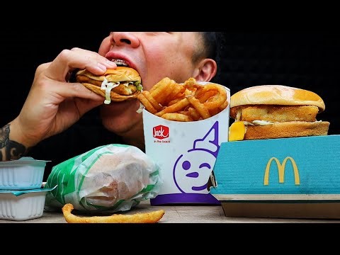 JACKS FISH SANDWICH & MCD FILET O FISH ASMR