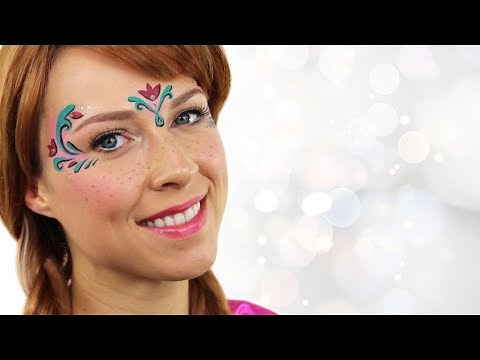 Anna Frozen Face Painting Tutorial