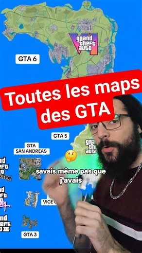 🎙️😲 In 20 years, Rockstar has multiplied the number of maps by 40 #gta