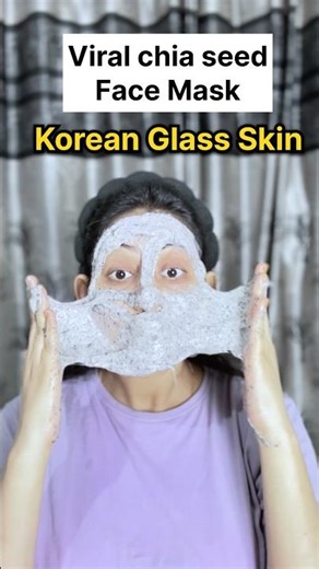 Chia seeds Facemask for Clear & Glowing skin #chiaseeds #tiktok #viral #chia #skincare #trending
