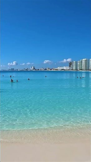 Amazing Playa Gaviota Azul, Punta Cancun, Cancun, Quintana Roo Mexico ♥️ #shorts #travel #beach