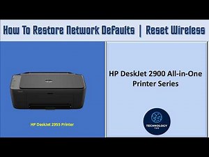 HP DeskJet 2900 All in One Printer series How to Restore | Reset Wireless network