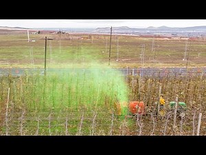 Air blast spray drift study begins