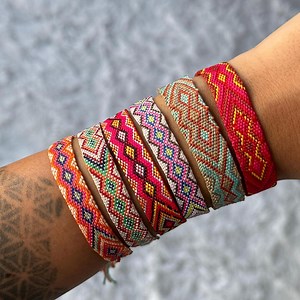 Handmade Woven Surfer Bracelet: Boho Festival Jewelry - Etsy