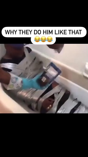 Mechee X on Instagram: "First of all why he let them tape him up like that😂🤷🏽‍♀️"