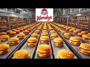 Wendy's Baconator MASS Production Is MIND BLOWING