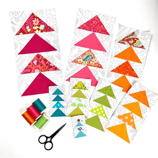 Flying Geese Quilt Pattern | Foundation Pieced PDF | Easy Quilt Pattern | Patchwork - Etsy UK