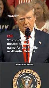 'Trump Ocean' floated as new name for the Pacific or Atlantic Oceans