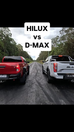 Toyota HiLux GR Sport vs Isuzu D-Max Blade. Battle of the 'ambitious but slow' hotted-up 4x4 diesel utes. Full video on DE YouTube. #toyotahilux #isuzudmax #toyota #isuzu #cars #carreview #dmax #hilux #newcars2025 #comparison #dragrace #diesel #4x4 #drivingenthusiastaustralia | Driving Enthusiast