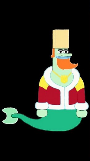 King Neptune (Paper Bag) #thespongebobmovie #thespongebobsquarepantsmovie #kingneptune #nickelodeon