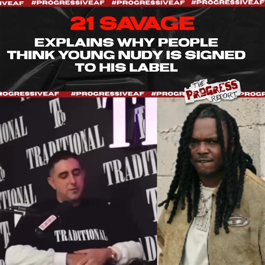 344K views · 5K reactions | In a recent interview with #Complex, #21Savage opened up about why he hasn’t signed his cousin Young Nudy. #TPRMediaGroup #TheProgressReport | The Progress Report | Facebook