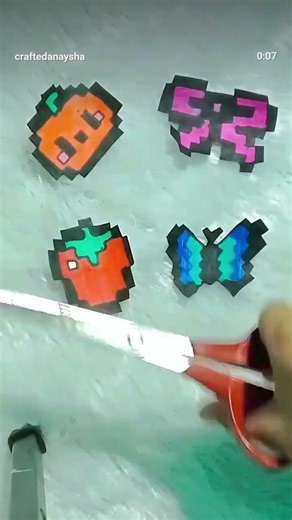 Diy minecraft stickers 👾#crafts#easy #new #minecraft #minecraftstickers#uniquecraft #uniquestickers