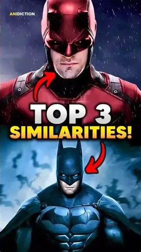 Daredevil vs. Batman - top 3 similarities! #daredevil #batman