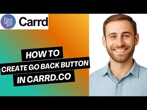 How To Create Go Back Button In Carrd.co (Full Guide)