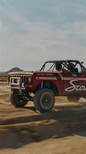 The Scout® Motors design team nailed the livery of the resurrected @vintagescoutraceprogram Scout Terra race truck. Here's a little peak into the design process and a bit of the finished product kicking up dust. The race starts tomorrow. Make sure to follow along at blog.scoutmotors.com for updates throughout race week! #BackToBaja #ScoutMotors #ScoutsAlwaysComeBack | Scout Motors