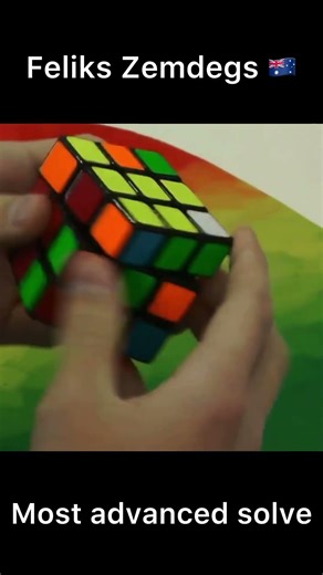 Feliks Zemdegs' most advanced solve
