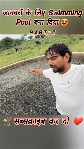 Dilraj bhai ne janwaro ke liyee swimming pool bana dala 😘 #mrindiahacker #pool #viral #richa