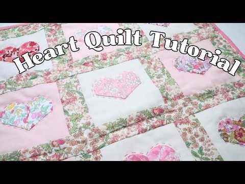 Free Pattern - Heart Mini Quilt English Paper Piecing Tutorial