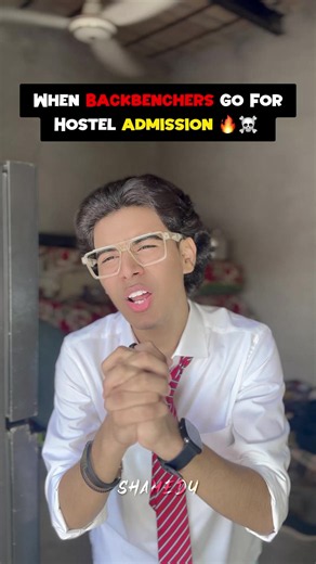 When Backbenchers Go For Hostel Admission 🔥☠️ #foryou #100k #backbenchers #schoollife #exams