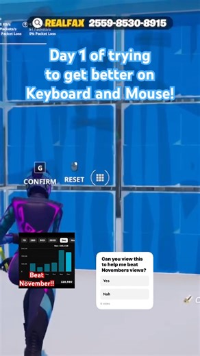 Day 1 of getting better on Keyboard and Mouse!!! #views #keyboardandmousegaming