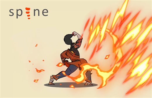 spine 2D 【格斗动画】 攻击 连击，动画 切图分享