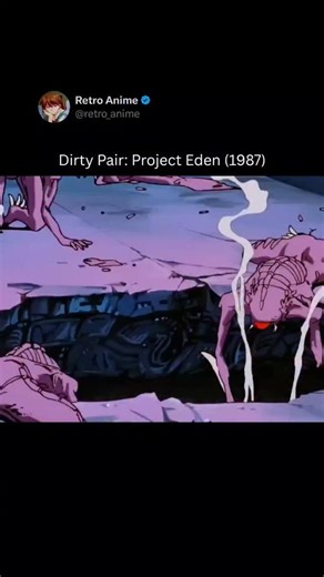 Retro Anime on Instagram: "Dirty Pair: Project Eden (1987) — Anime: Dirty Pair: Project Eden Aired: 1987 Genre: Sci-Fi, Action, Adventure Creator: Haruka Takachiho Studio: Sunrise Set in a chaotic future where trouble follows wherever they go, Dirty Pair: Project Eden follows the infamous Lovely Angels—Kei and Yuri—as a routine mission explodes into a galaxy-spanning conspiracy. Packed with sharp humor, stylish action, and space opera flair, the film explores chaos versus order, free will, and t