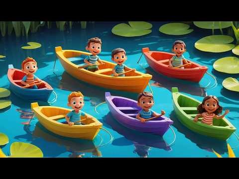 Seven Little Toy Boats Sail Sail Sail | Water Safety & Counting Song for Kids
