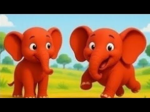 Red Elephant’s Funny Adventures 🐘😂 | Silly Cartoon for Kids