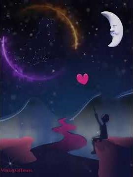 Buenas noches, video animado con musica.