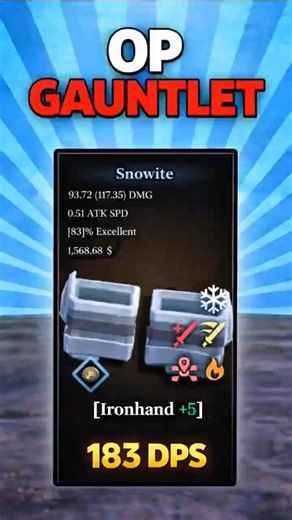 This Gauntlet is BROKEN 💀 | 183 DPS Snowite OP Build