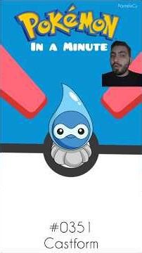 Castform 🌦️☀️ | Pokédex in a Minute #pokemon #shorts #Castform