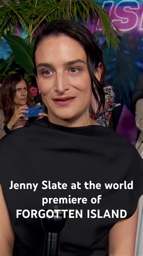 Jenny Slate at the world premiere of FORGOTTEN ISLAND