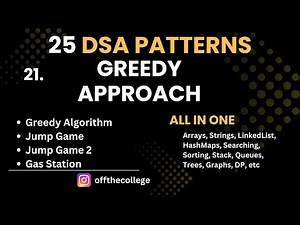 L21. Greedy Approach || Jump Game 1 & 2 || Gas Station || 25 DSA Patterns|| Master DSA ||Crack FAANG