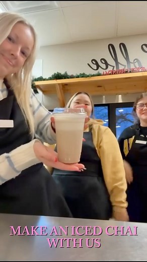 How to make a raspberry iced chai with cold foam | Peddle Tea and Coffee