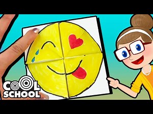 DIY Magic Emoji Card  | Arts & Crafts with Crafty Carol | Cool School - Videos For Kids