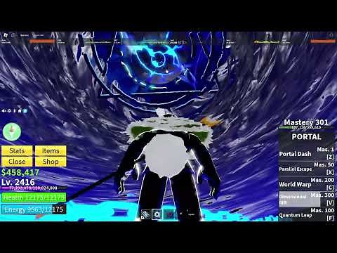 Roblox Blox Fruits | How to escape Dimensional Rift (Portal V Move)
